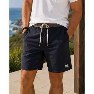 Vuori Evolution Shorts Mens 30 Black Polka Dot Performance Board Shorts Stretch